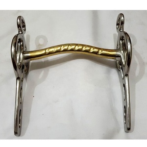 Mulllen ปากขับรถบิตที่มีการออกแบบแก้มคงที่สำหรับการขี่ม้า - Product Image 1