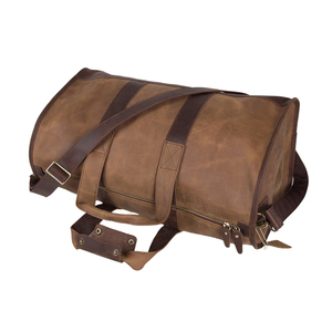 Bolsa de equipaje hecha a mano de cuero de cabra real 20 "pulgadas para mujer promoción 18 pulgadas precio atractivo Vintage barato de moda - Product Image 3