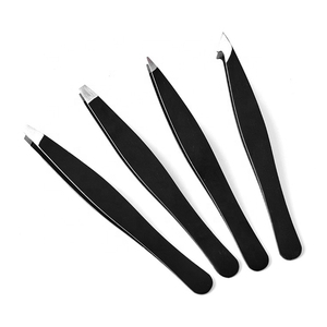 Pince à épiler professionnelle personnalisée en acier inoxydable doré pour sourcils, avec brosse inclinée et peigne pour cils – Instruments médicaux de qualité supérieure - Product Image 1