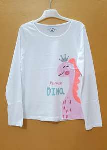 Lot de vêtements en stock, étiquettes de marque originales, t-shirts décontractés à manches courtes pour femmes, tricot uni, col rond, 100% coton - Product Image 4