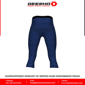 Leggings collants de Compression pour équipe de sport, vente en gros, 3/4, pour la course et l'extérieur, nouvelle collection - Product Image 4