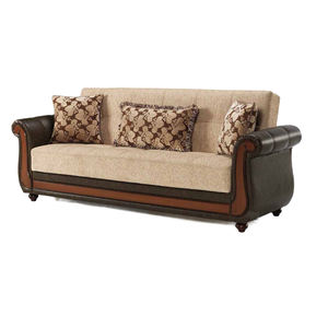 เตียงโซฟาแบบพับได้สไตล์ตุรกีที่ทันสมัยผ้าทำความสะอาดง่ายประหยัดพื้นที่สำหรับโรงแรมห้องนั่งเล่นห้องนอนหรืออพาร์ตเมนต์ - Product Image 3