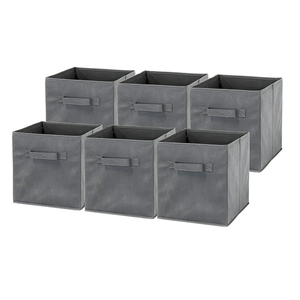 Cajas <span class=keywords><strong>Cubo</strong></span> de almacenamiento de ropa de tela no tejida ecológicas plegables al por mayor para el hogar - Product Image 1