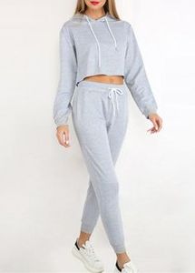 Gros logo personnalisé pas cher femmes survêtement Personnalisé Logo Hommes Survêtements Survêtement Polaire Jogging Plaine Deux 2 Pièce Survêtements - Product Image 6