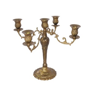 Customized Size And Shape <b>Candelabra</b> Finest Quality Brass Centerpiece <b>Candelabra</b> For Wholesale Supplier - Product Image 2