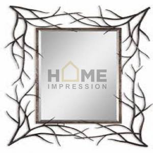 Décoration murale élégante Cadre de miroir en métal Miroir design en métal Fantaisie fait à la main en métal Vintage Home Decor Article Prix raisonnable - Product Image 2