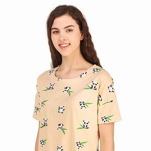 ชุดลำลองสตรี,ชุดนอนไซส์ใหญ่พิเศษขายดีเสื้อยืดแบบสั้นสำหรับฤดูร้อน - Product Image 5