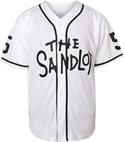 Maillot de Baseball 100% en maille Polyester personnalisé, ensemble complet avec boutons et manches courtes, brodés, pour hommes, nouvelle collection