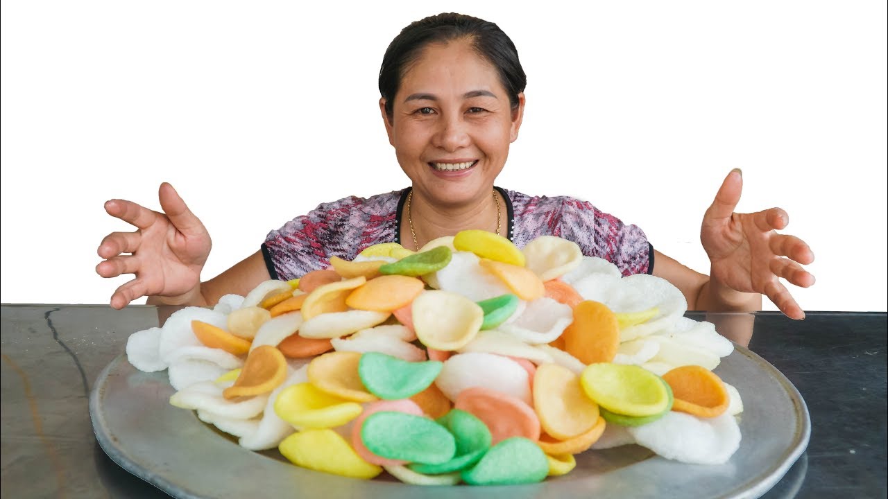SEAFOOD SNACK/ SHRIMP CHIPS/ PRAWN CRACKERS (Round, Square, Heart) 5 COLORS-