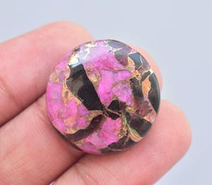 Arizona MohaveCabochon พลอยเทอร์ควอยส์ขายส่งพลอยทัวร์มาลีนทุกรูปพร้อมอัญมณีสีเทอร์ควอยซ์ทองแดง - Product Image 6