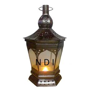 Linterna de vela colgante de estilo Vintage para el hogar, accesorios de decoración de Hotel, linterna de Vela decorativa grabada a mano, linterna de Metal - Product Image 1