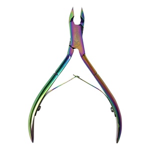 Pince à ongles dorée à double ressort avec lame tranchante Livraison rapide pour salon de manucure Pince à cuticules pour doigts - Product Image 3