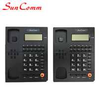 Téléphone fixe hôtelier SunComm SC-2307-AP avec identification de l'appelant, messagerie vocale, musique en attente, double tonalité, fonction flash et recomposition à une touche