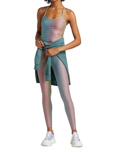 Conjunto de yoga brillante para mujer, juego de sublimación de diseño personalizado a todo Color - Product Image 4