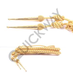 QUICK WAY INDUSTRIES Dernier design OEM Cordons d'épaule Accessoires d'uniforme Vente en gros Aiguillettes personnalisées Promotion Pakistan - Product Image 1