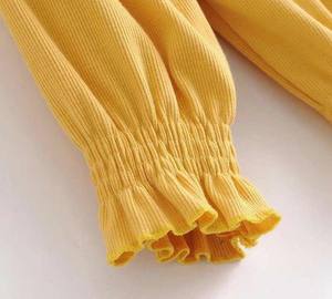 Top court taille Plus pour femmes, épaules dénudées, tissu élastique, à la mode, Blouse courte pour filles, Cool, printemps 2019 - Product Image 6