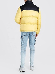 Vente en gros d'hommes de qualité design personnalisé Veste bouffante à col montant pour hommes Manteau d'hiver chaud rembourré matelassé en duvet Vestes à bulles Veste en cuir pour hommes - Product Image 3