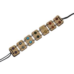 7 Chakra de madera venta al por mayor pulseras de Chakra pulseras hechas a mano - Product Image 1