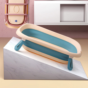 Red de baño con detección de soporte firmemente plegable de 25 libras 2 en 1 bañera redonda de aire para bebés - Product Image 5