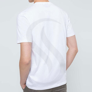 เสื้อยืดคอกลมแขนสั้นคุณภาพสูง 100% ผ้าฝ้ายสำหรับผู้ชาย พร้อมโลโก้สั่งทำ เป็นมิตรกับสิ่งแวดล้อม และแห้งเร็ว - Product Image 6