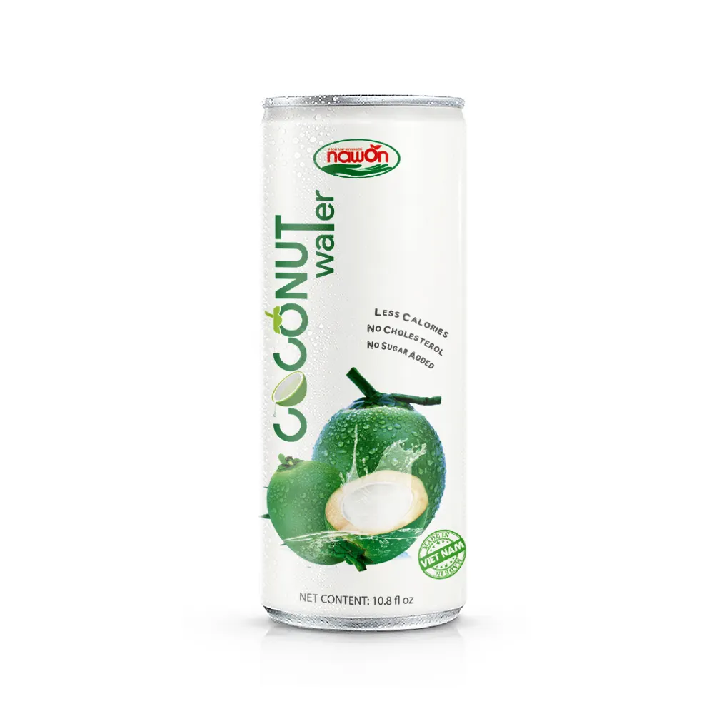 NAWON 500ml di acqua di cocco biologica purea senza zucchero con frutto della passione confezionato in lattina (in scatola) bottiglia sfusa all'ingrosso