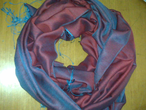 Chal Reversible de seda pura 100%, elegante, largo, estilo europeo, Pashmina, bufanda estampada para adultos, ropa de invierno - Product Image 3