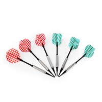 Vente en gros SDB CT6 Jeu de fléchettes 6 pièces à pointe souple personnalisé avec barils en alliage et tiges PA pour jeu de fléchettes électronique