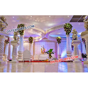 Elegante Mandap de Boda con Mariposas, Mandap de Boda de Cristal, Mandap de Boda de Fibra, Decoración de Boda AUSTRALIA - Product Image 1