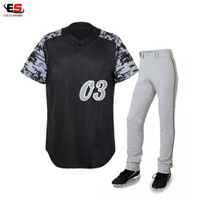 Maillot de baseball unisexe personnalisé, livraison rapide, respirant, bleu uni, impression numérique, haute qualité, grandes tailles - Product Image 6