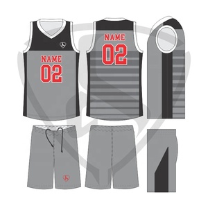 Conjunto de Pantalones Cortos y Camiseta de Baloncesto Sublimados Personalizados, Unisex para Adultos, Cuello en V, Sin Mangas, Absorben la Humedad, con Cordón Ajustable, Números de Equipo - Product Image 2