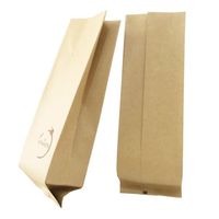 Sacs de qualité alimentaire, pochette en Aluminium à gousset latérale, de café, emballage à fond plat avec fermeture éclair, Valve mate