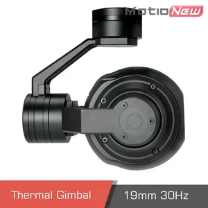 Carga útil de cardán de cámara térmica de un solo Sensor para Dron pequeño visión nocturna <span class=keywords><strong>QIR</strong></span> 19mm lente 640x480 30Hz tasa de actualización helicóptero de Metal - Product Image 3