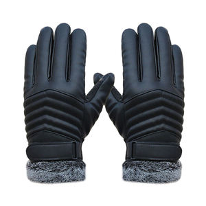 ถุงมือหนังวัวสีดำสำหรับผู้ชายใช้ในชีวิตประจำวัน/กลางแจ้งเหมาะสำหรับหน้าหนาว - Product Image 5