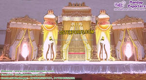 Mandril de boda tallado en fibra, diseño excelente de Malasia, para boda, Indio del Sur, diseño de Mandala - Product Image 2