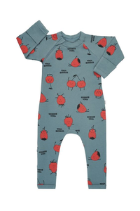 Barboteuse en coton biologique pour bébés, jolie, barboteuse sans manches, vêtements pour nouveau-né - Product Image 2