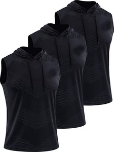 Sweat à capuche personnalisé pour homme avec logo brodé, nouveau design, motif uni, col montant, mode hiver, fermeture éclair, imperméable, coupe-vent, polaire, chaud - Product Image 2