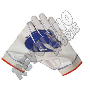 Gants de football américain Lineman Nom de l'équipe personnalisé Logo Design Sublimation Football américain Récepteur Gant Sticky Palm Wholesale - Product Image 5