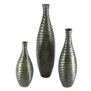 Top Quality Green Crystal Vase Flower Vases Glass And Crystal Vases SetためHome And Office Decoration