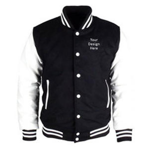 Unisex Wool Varsity <b>Jacket</b> Long Sleeves Custom Design Hot Selling Stand Letterman Baseball Sweatshirt Winter Sport Wear <b>Thin</b> <b>Men</b> - Product Image 2