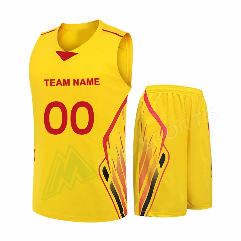 Neues Design Benutzer definierte Basketball uniform Set Hochwertige Basketball trikot Reversible Mesh Basketball Trainings uniform