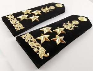 Exigence personnalisée uniforme broderie 100% fil étoile épaule épaulette planches d'épaule souple - Product Image 2