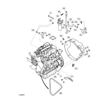 Boulon de tracteur John 19M8321 en fonte, certifié Tradella International, pièce de rechange OEM authentique, garantie 1 an, pour machines agricoles