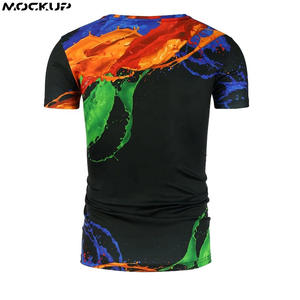 T-shirts personnalisés en sublimation, t-shirt vierge en polyester pour impression par sublimation, presse à chaud, vente en gros - Product Image 4