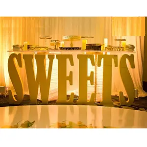 Giant 3D Letters Table for Wedding Decor LED Sweet Letter Table Base for Decoration Big Light up Letters for Table Decoration