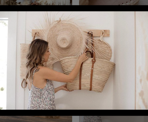 Meilleure qualité fait à la main avec un travail du cuir, utilisez-le à votre rendez-vous pour une bonne relation panier marocain en paille personnalisé - Product Image 1