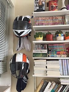 Supporto da <span class=keywords><strong>parete</strong></span> in metallo casco moto appendiabiti porta espositore per caschi - Product Image 2