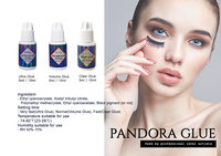 Colle à faux-cils transparents, produit coréen de qualité supérieure pour extension de cils longue durée, vente en gros