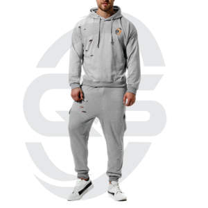 Ensemble de sport de fitness pour hommes personnalisé Active Bottoms Jogging Survêtement avec veste de sport d'équipe - Product Image 1