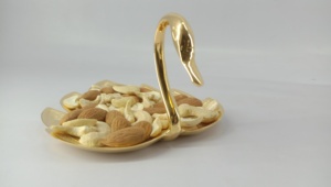 Gold Plated Serving Bowl Duck Style Gift <b>Item</b> Bowl Unique Design Gold Dry Fruit Bowl Home and Table <b>Decor</b> - Product Image 6
