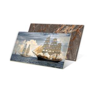 Carreaux de porcelaine imprimés par Digital de finition brillante d'affiche de mur de conception de marbre de haute résolution 600x1200mm pour la zone de passage. - Product Image 2